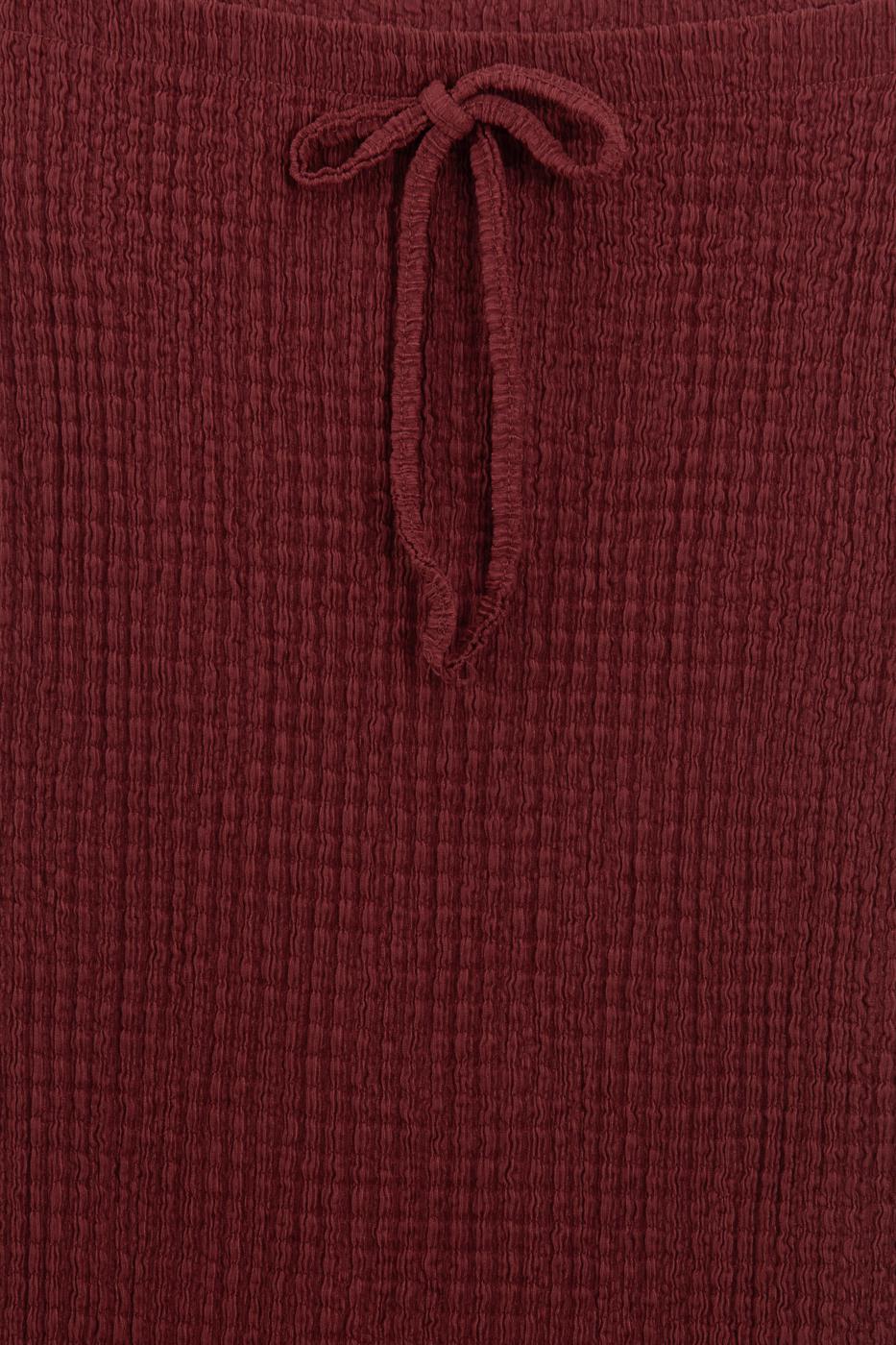 Textured Slim-Fitting Midi Skirt Tile