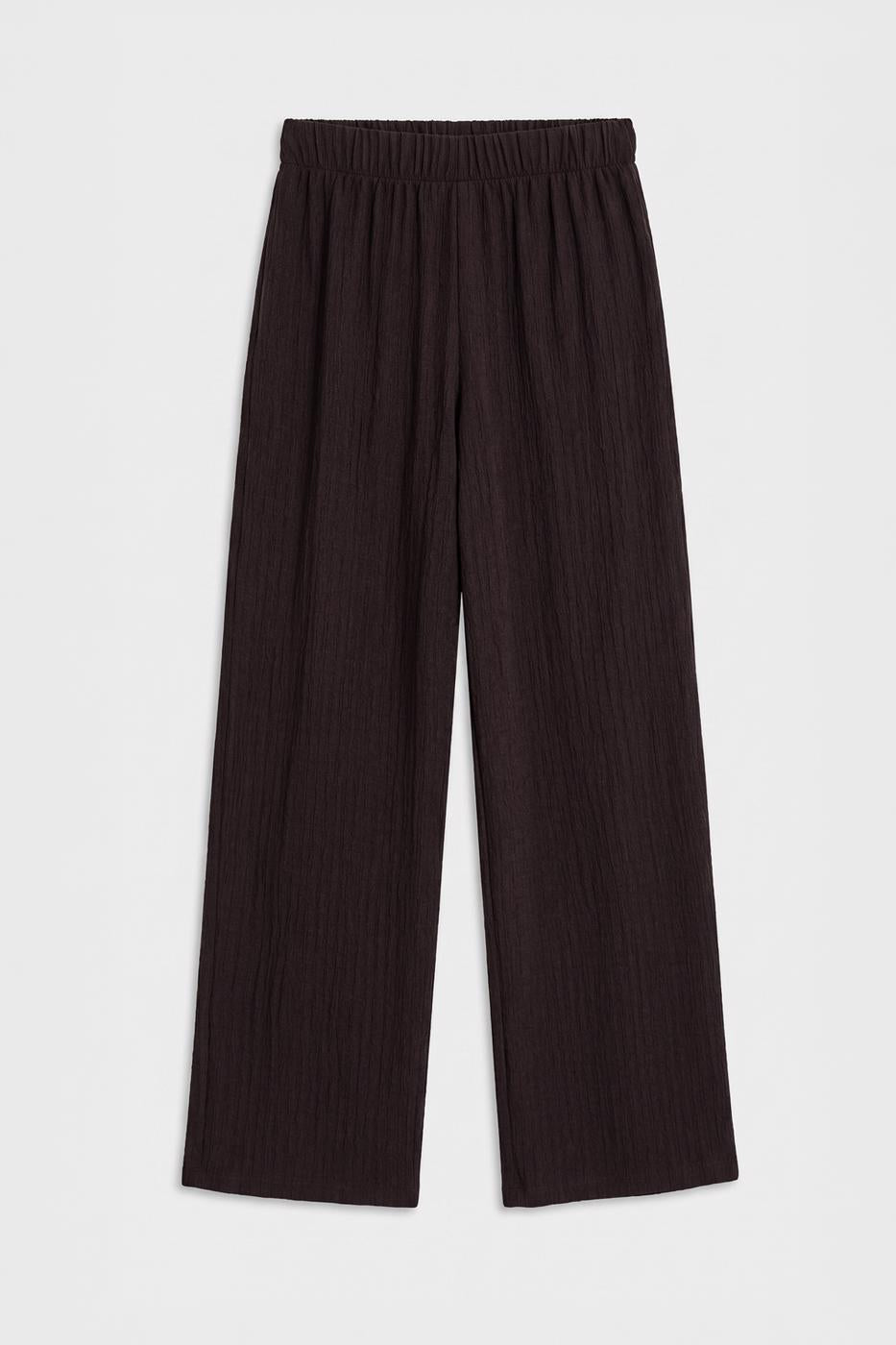 Textured Pants Bıtter coffee