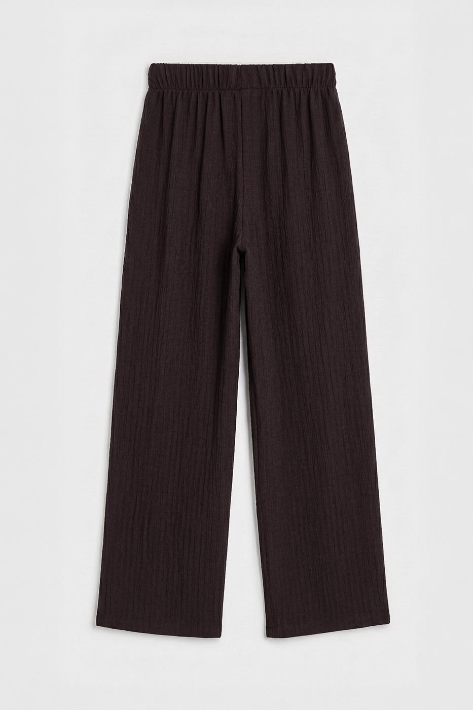 Textured Pants Bıtter coffee