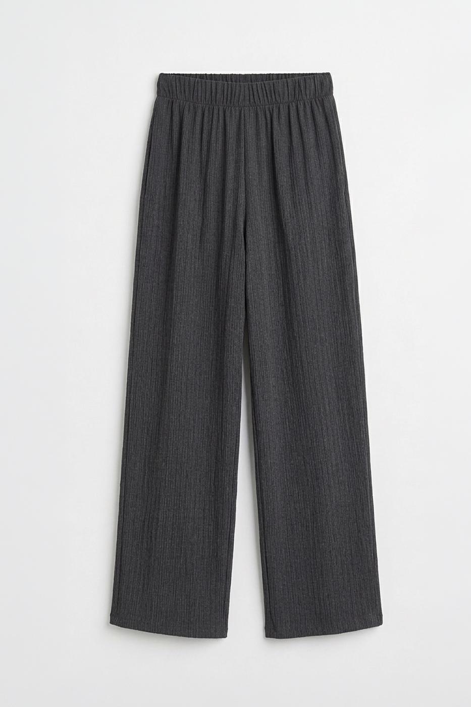 Textured Pants Anthracite