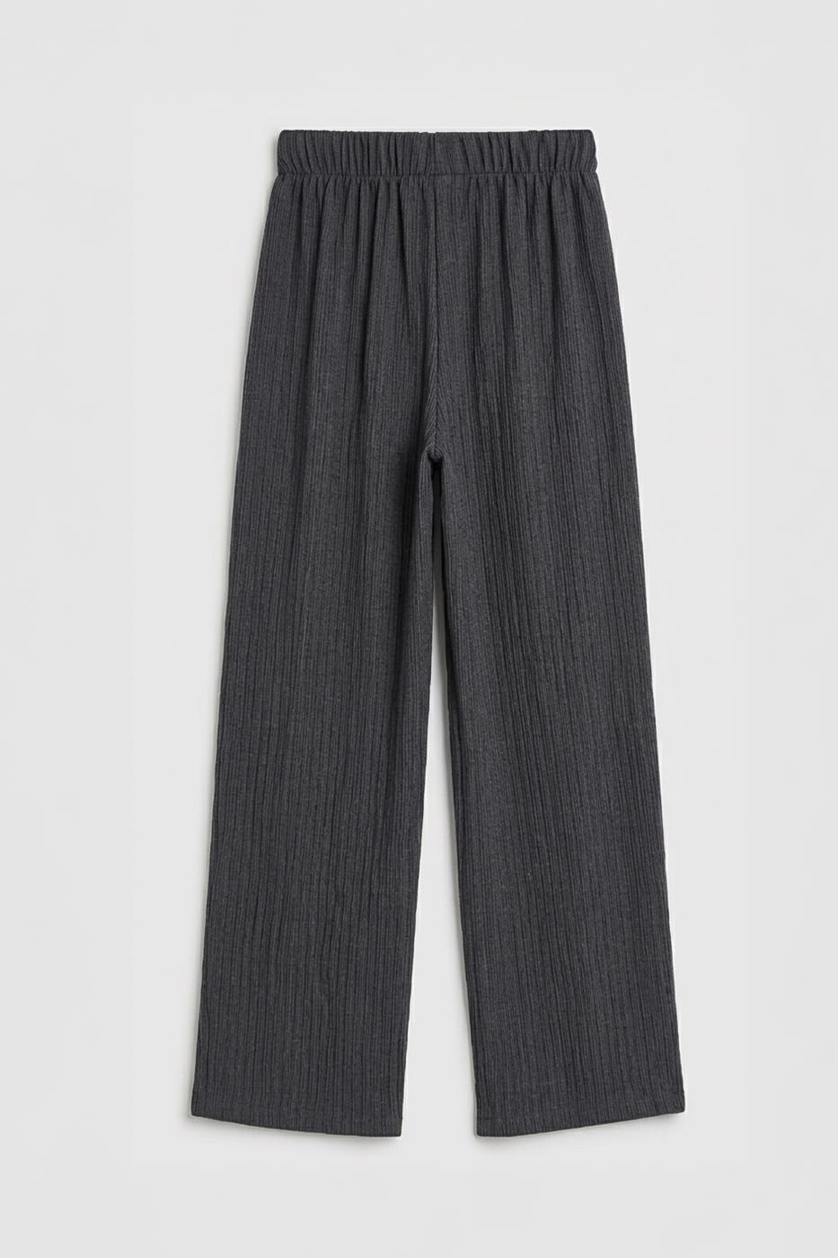Textured Pants Anthracite