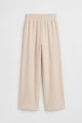 Textured Pants Beige