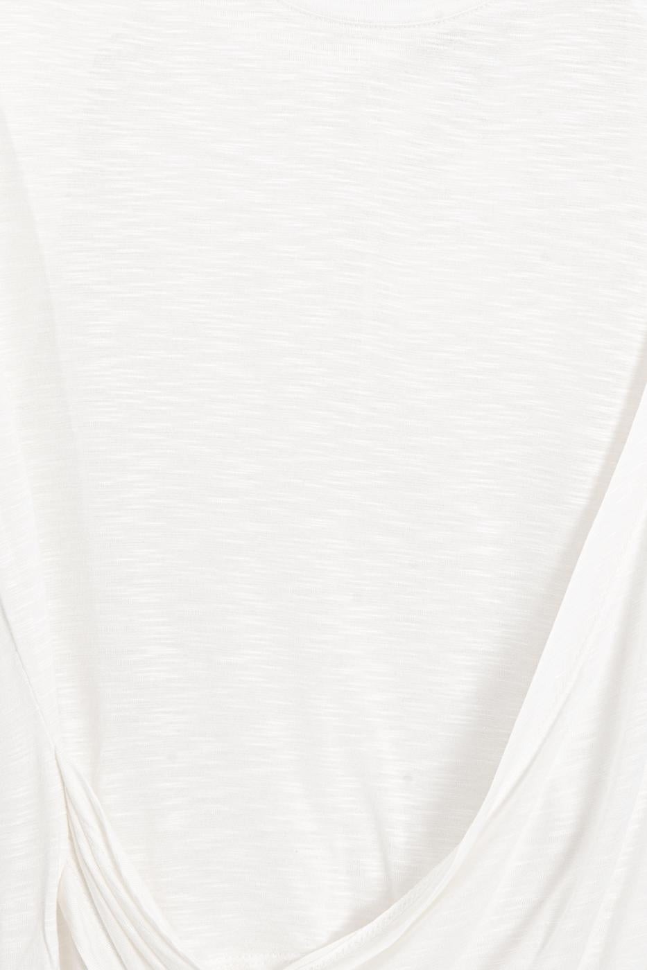Draped Asymmetrical Top White