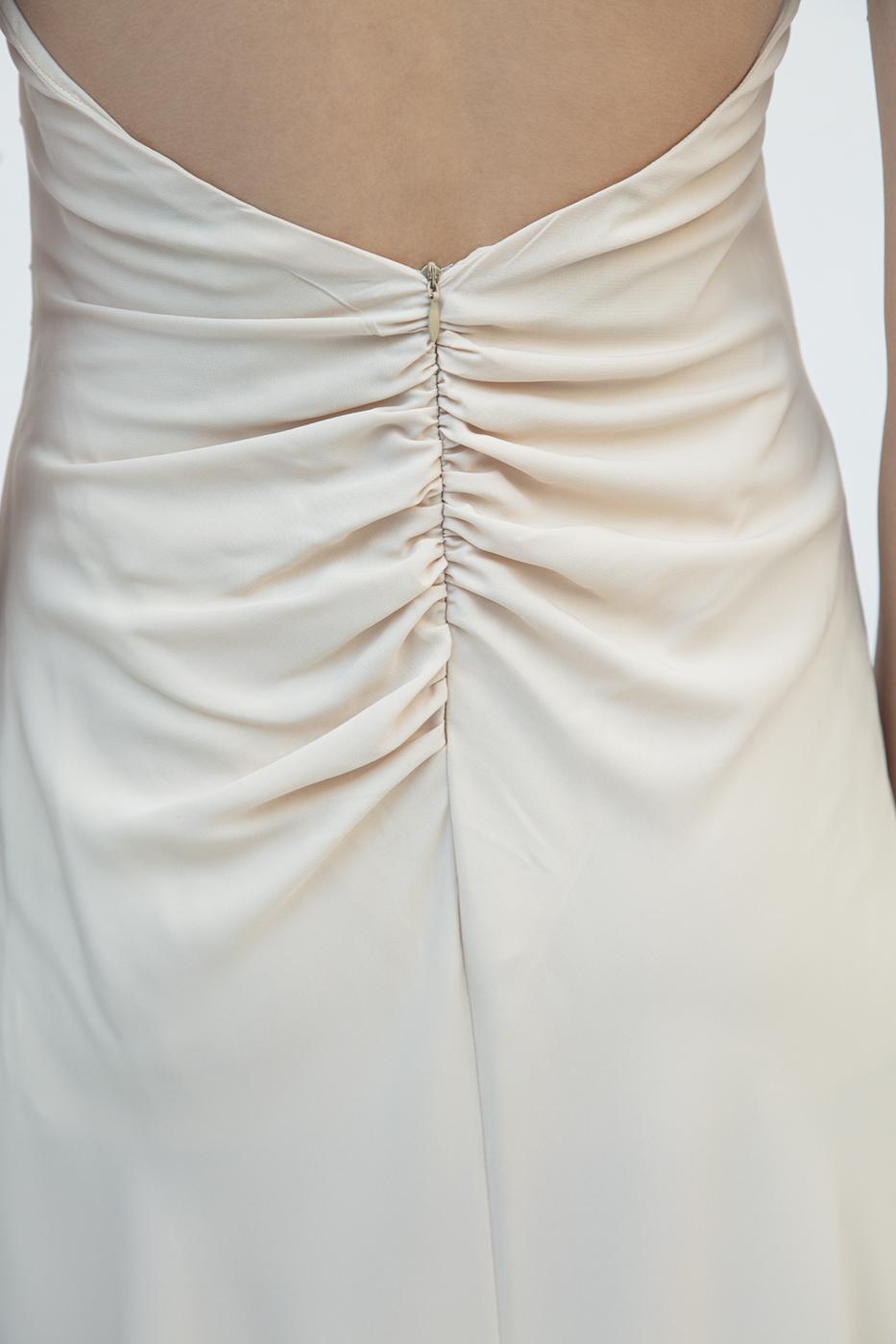 Draped Strap Maxi Dress