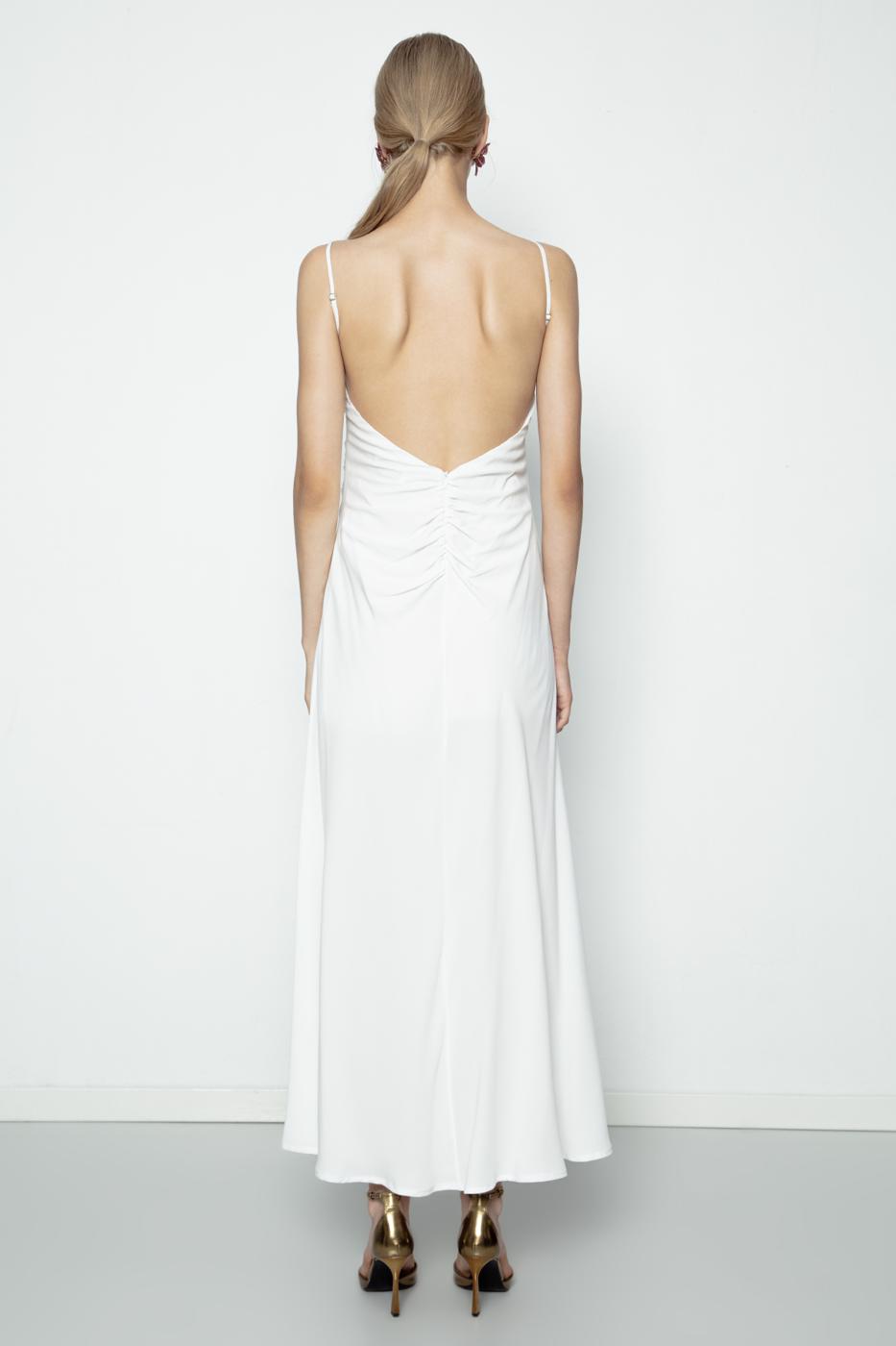 Draped Strap Maxi Dress