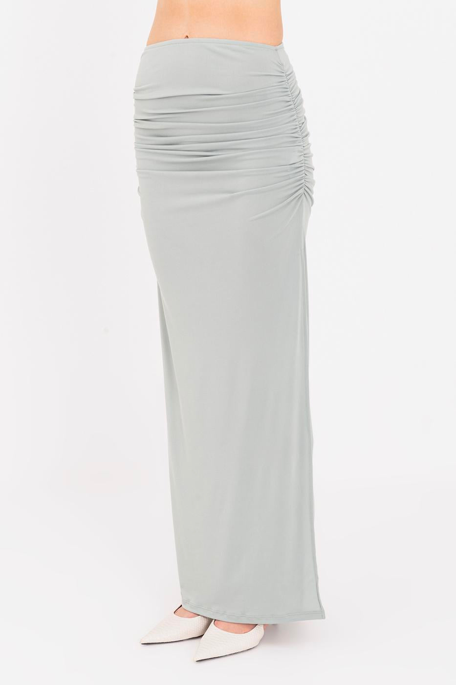 Draped Midi Skirt Mint