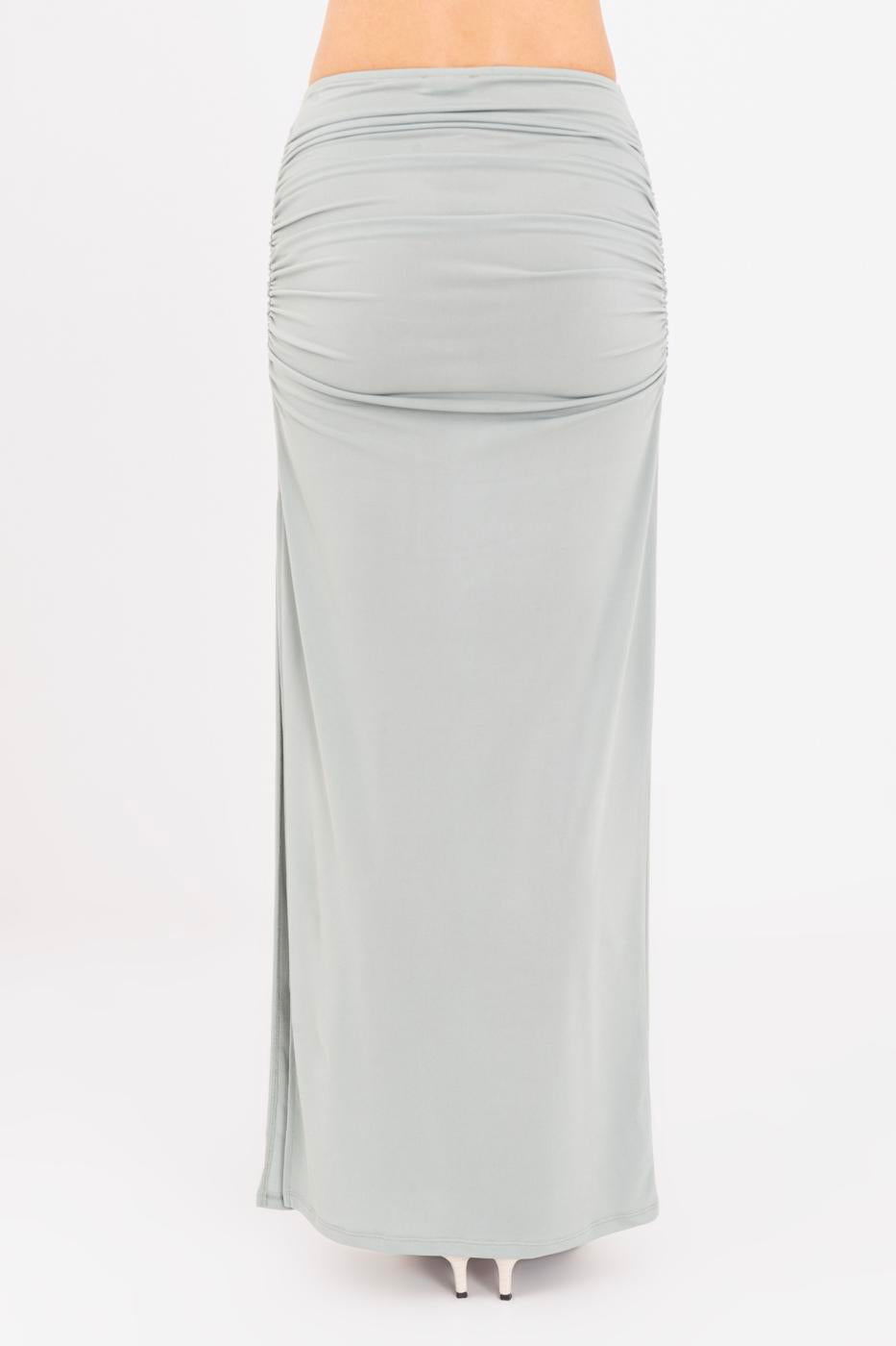 Draped Midi Skirt Mint