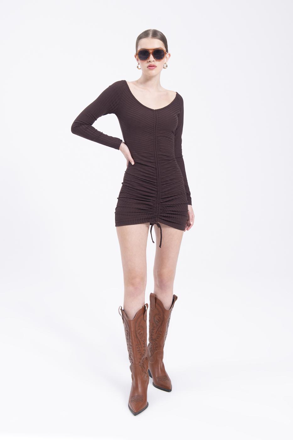 Drapped mini dress