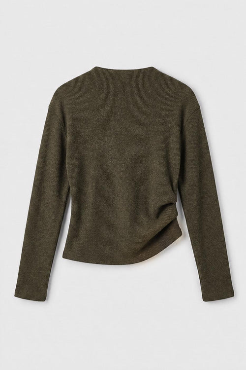 Draped Top Khaki