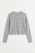 Cardigan with Button Detail Grey