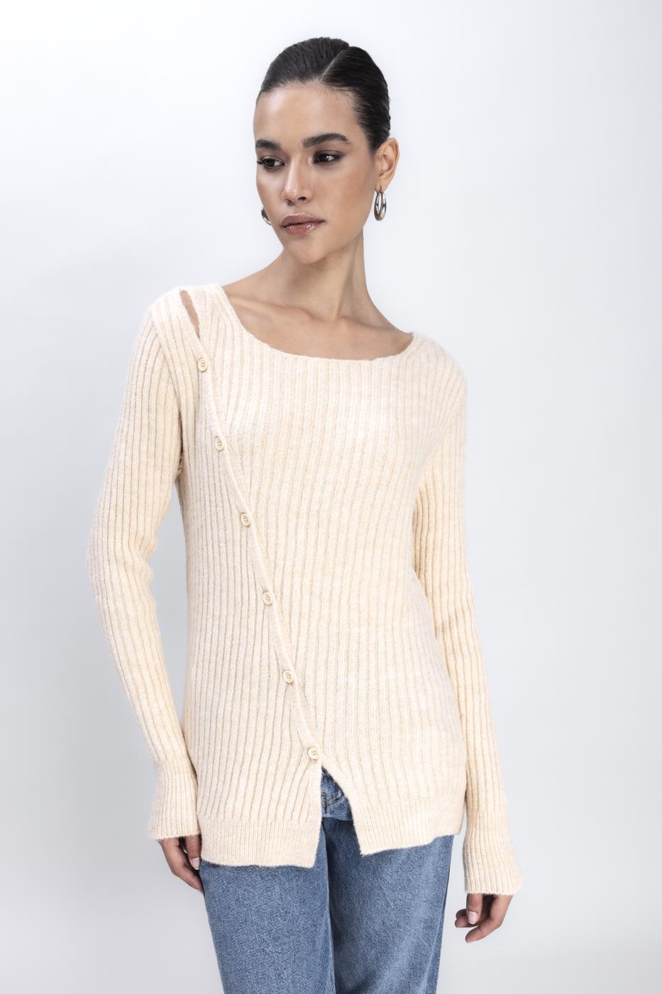 Button Detailed Knit Top