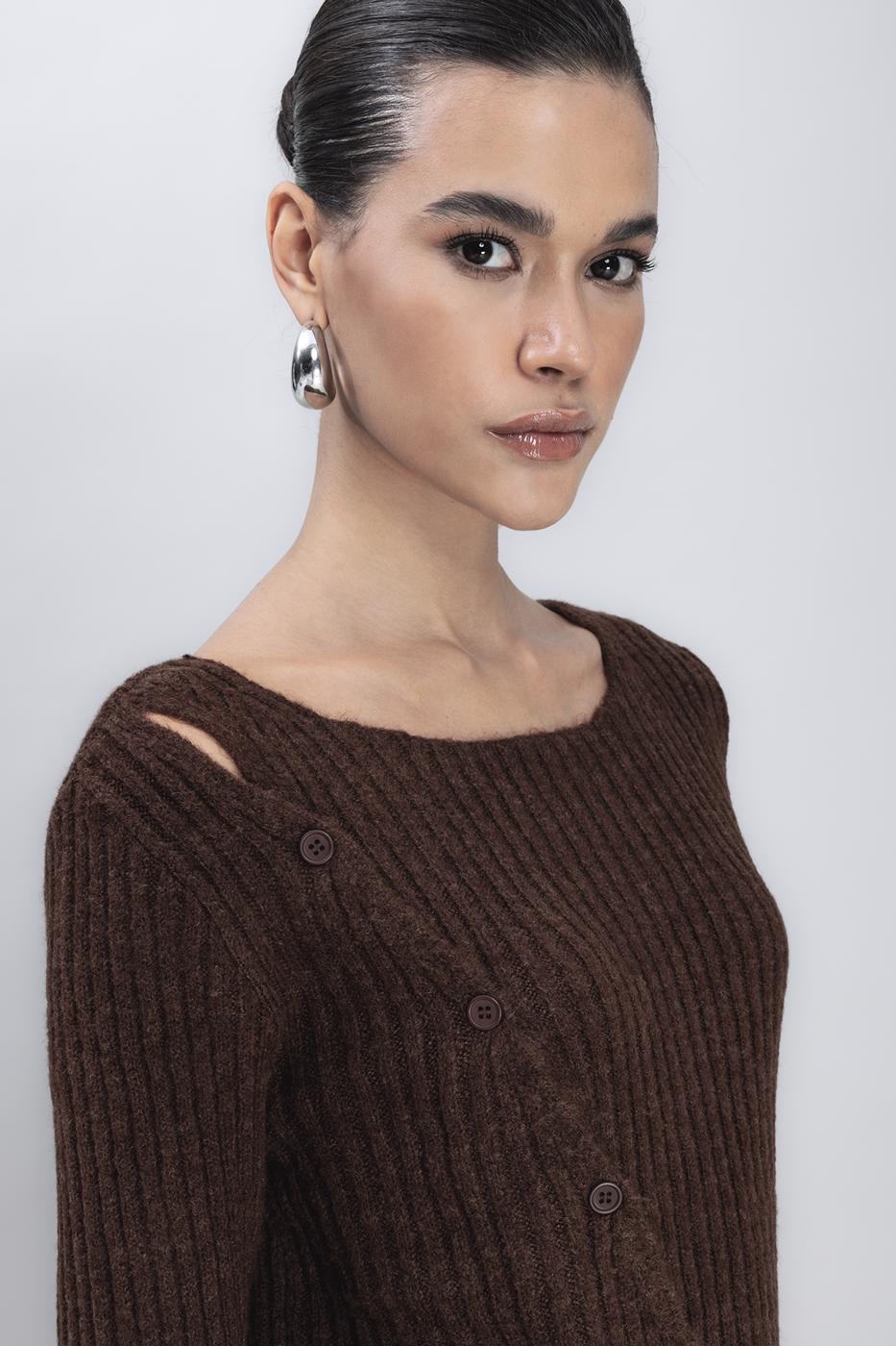 Button Detailed Knit Top