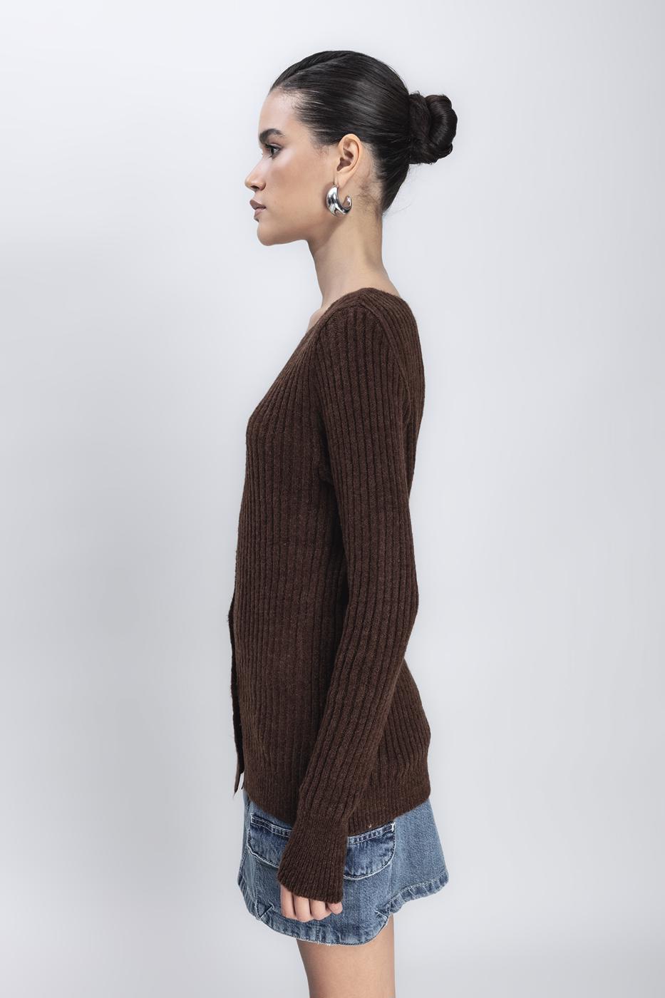 Button Detailed Knit Top