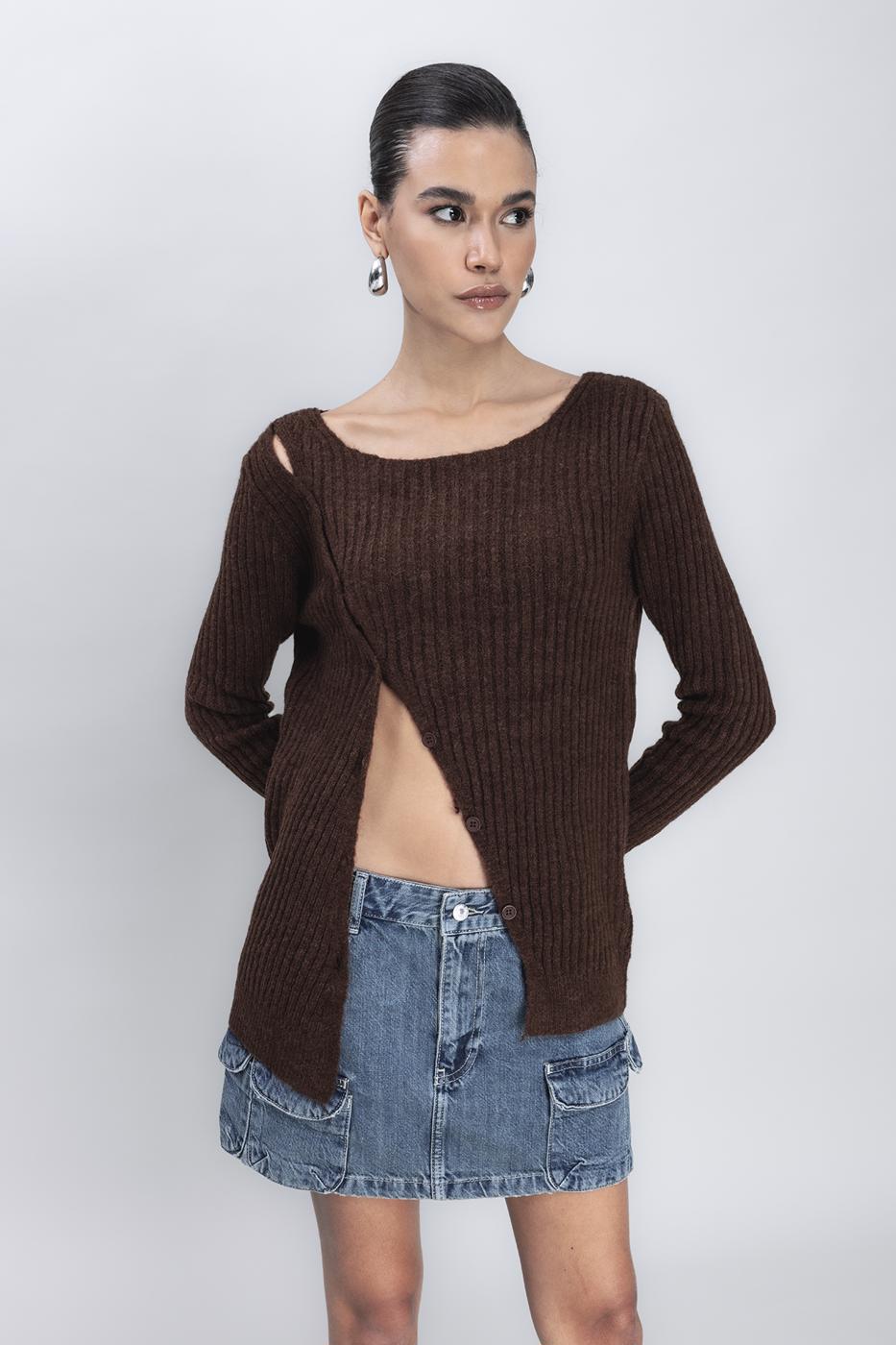 Button Detailed Knit Top