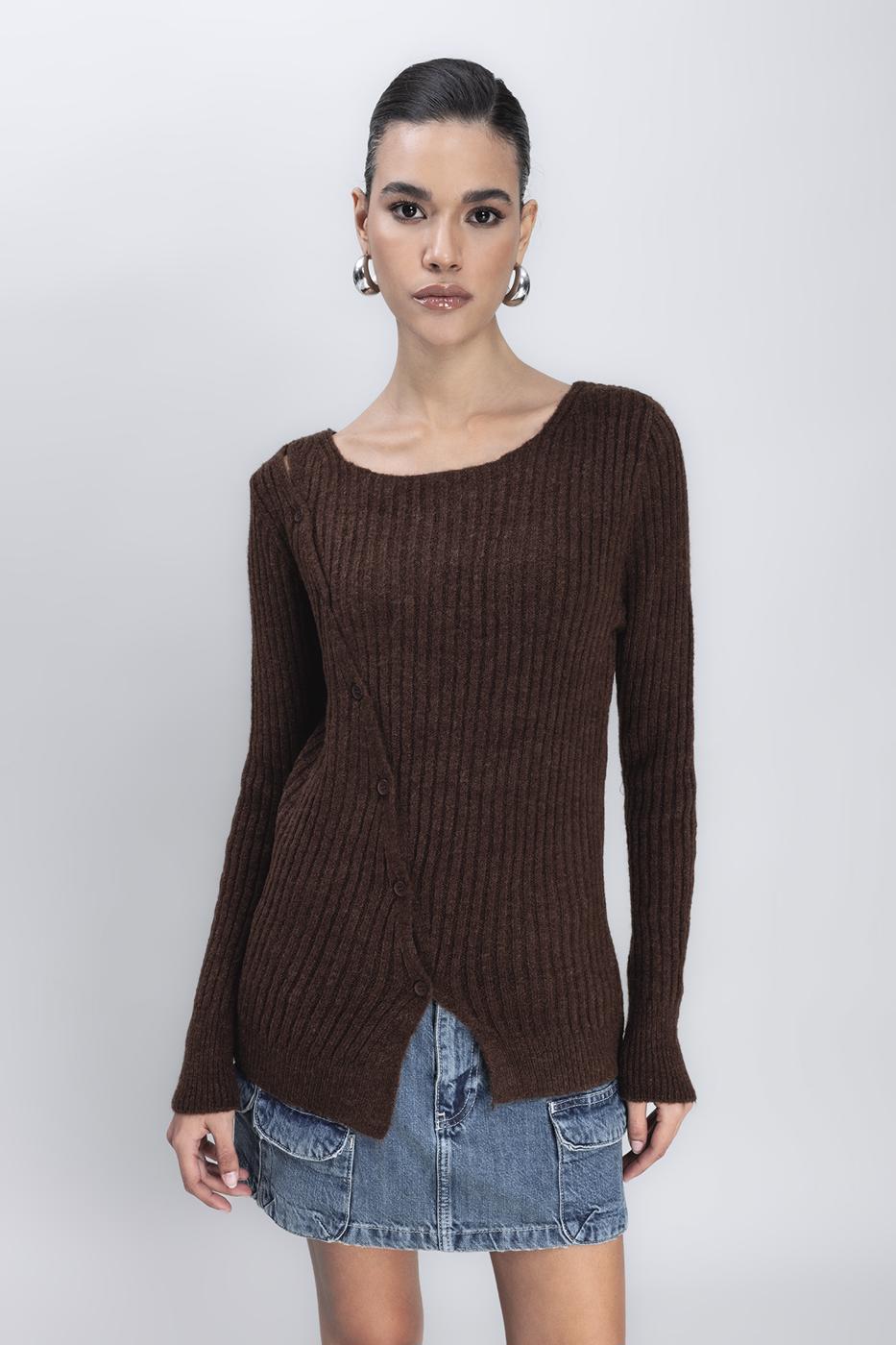Button Detailed Knit Top