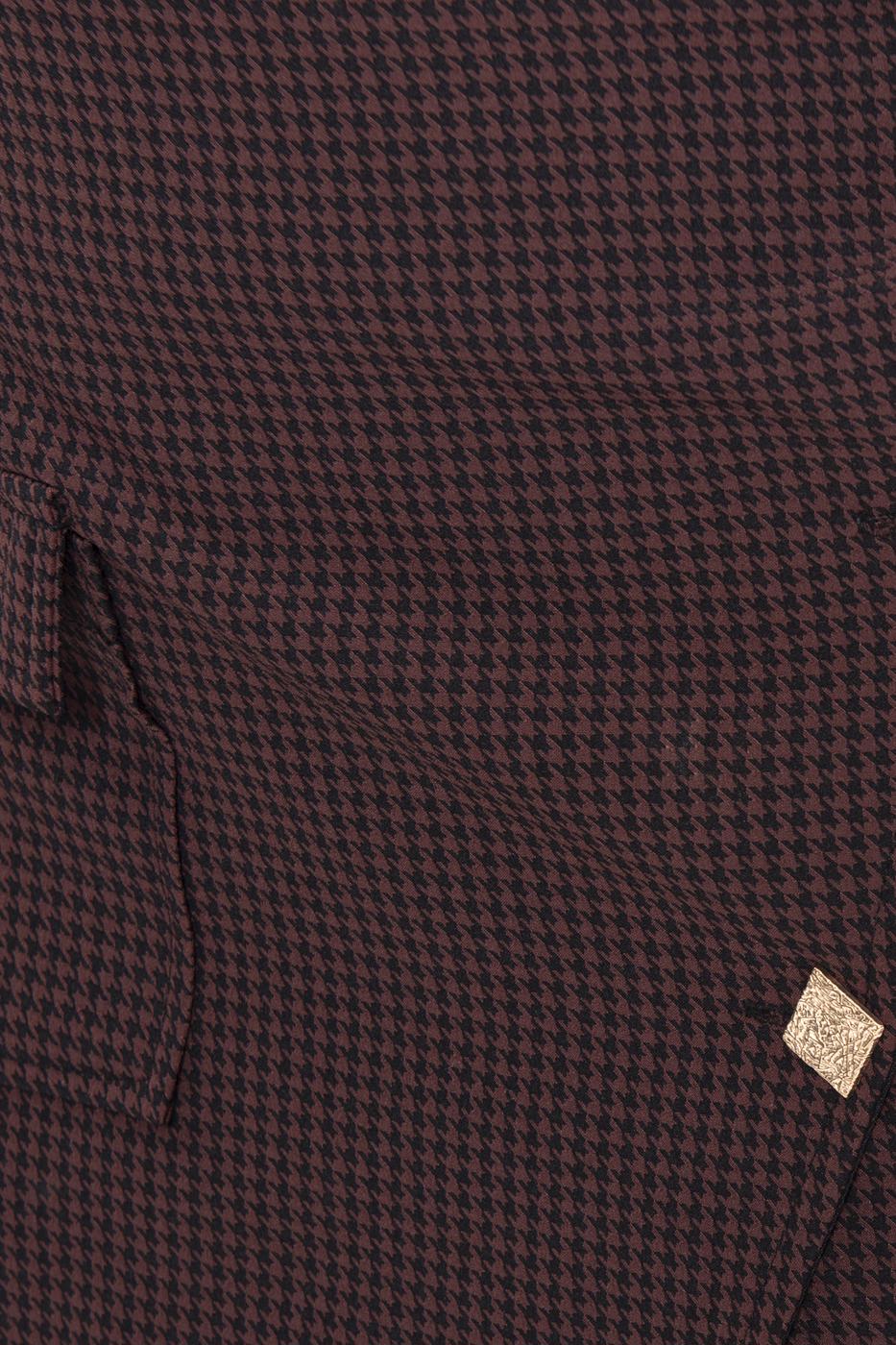 Button detailed mini skirt Brown