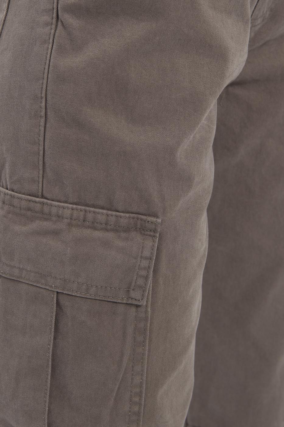 Low rise cargo pocket pants Khaki