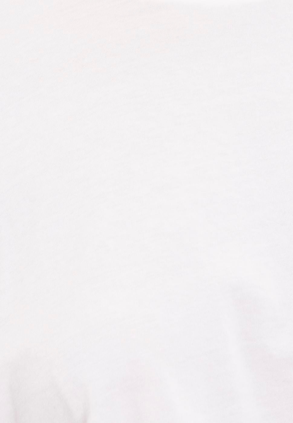 Dropped shoulder crop T-shirt Ecru