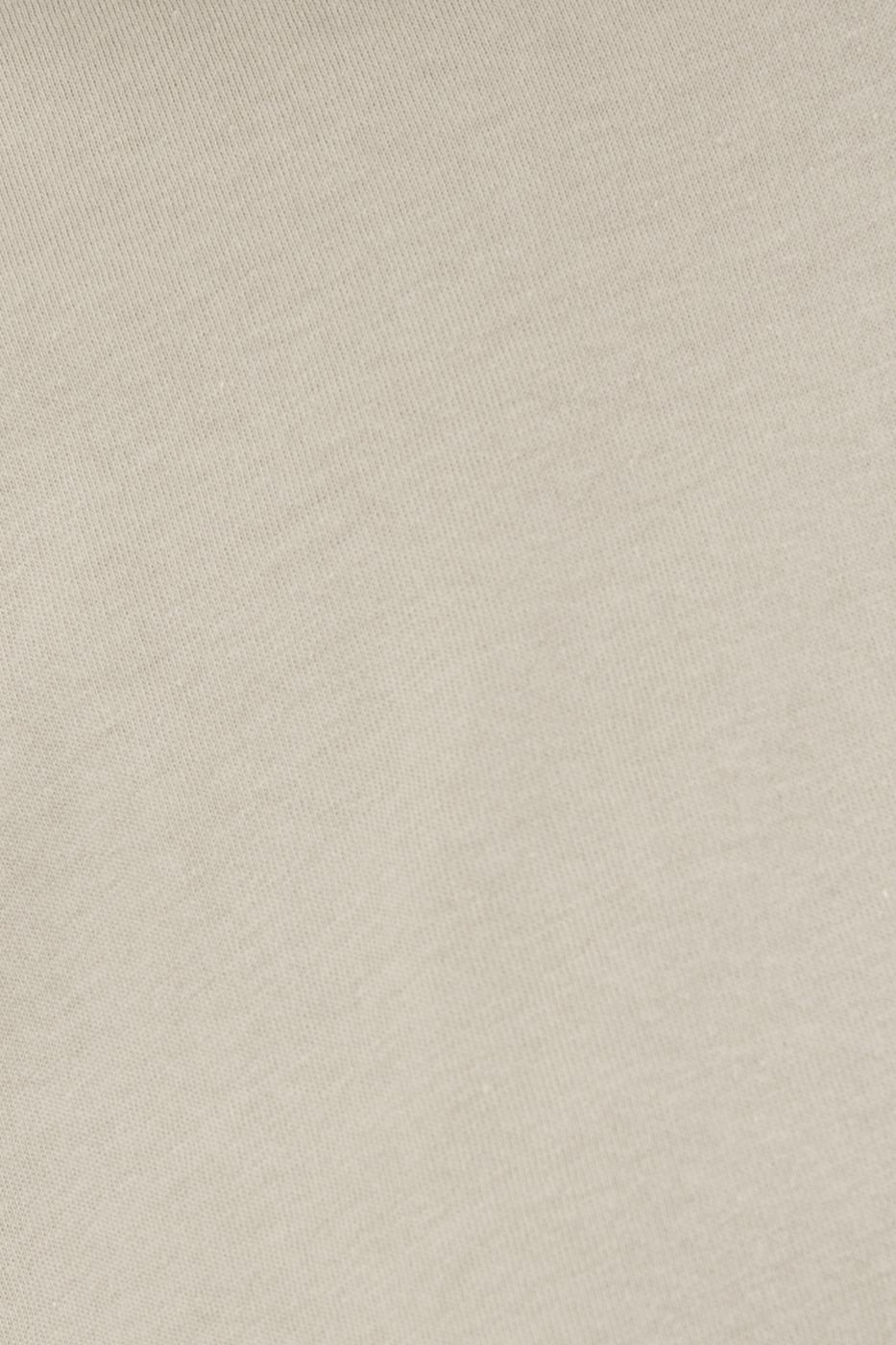 Dropped shoulder crop T-shirt Khaki