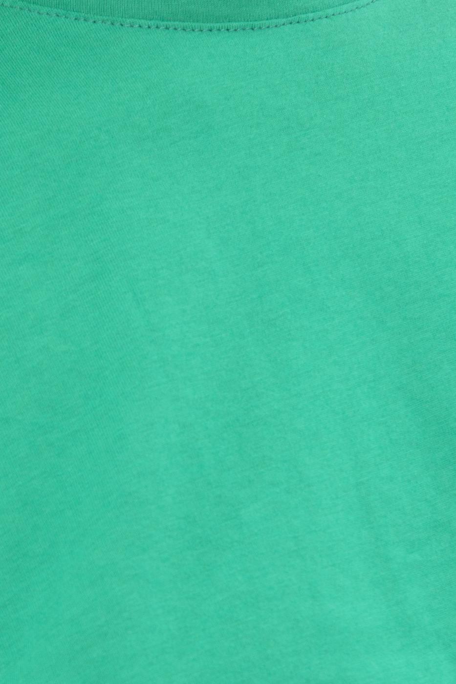 Dropped shoulder crop T-shirt Green