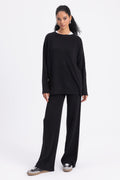 Straight Cut Knitted Trousers