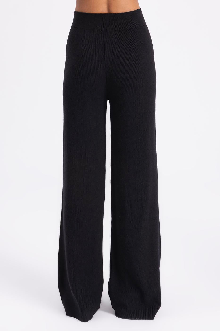 Straight Cut Knitted Trousers