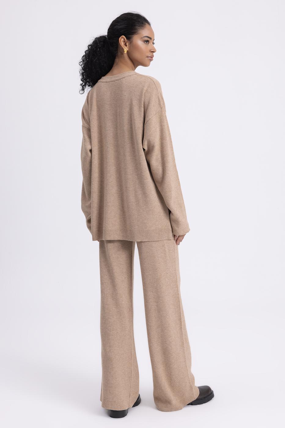 Straight Cut Knitted Trousers