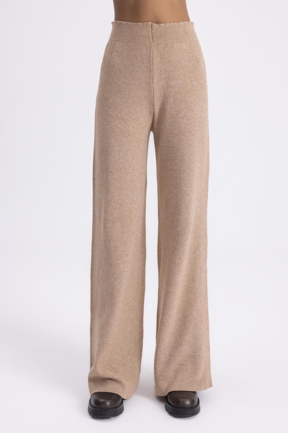 Straight Cut Knitted Trousers