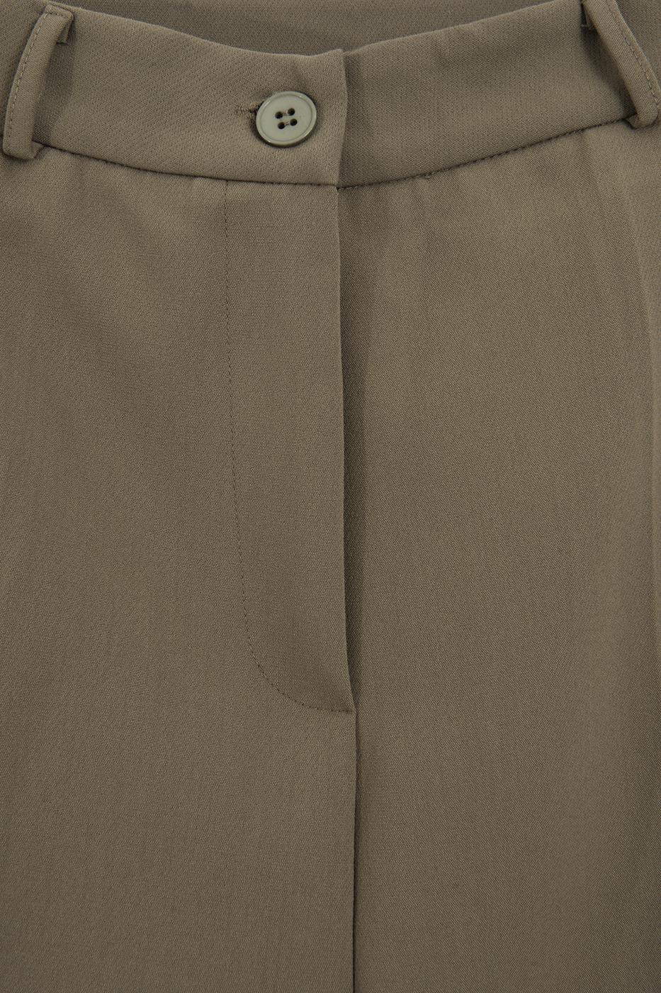 Straight Cut Trousers Khaki