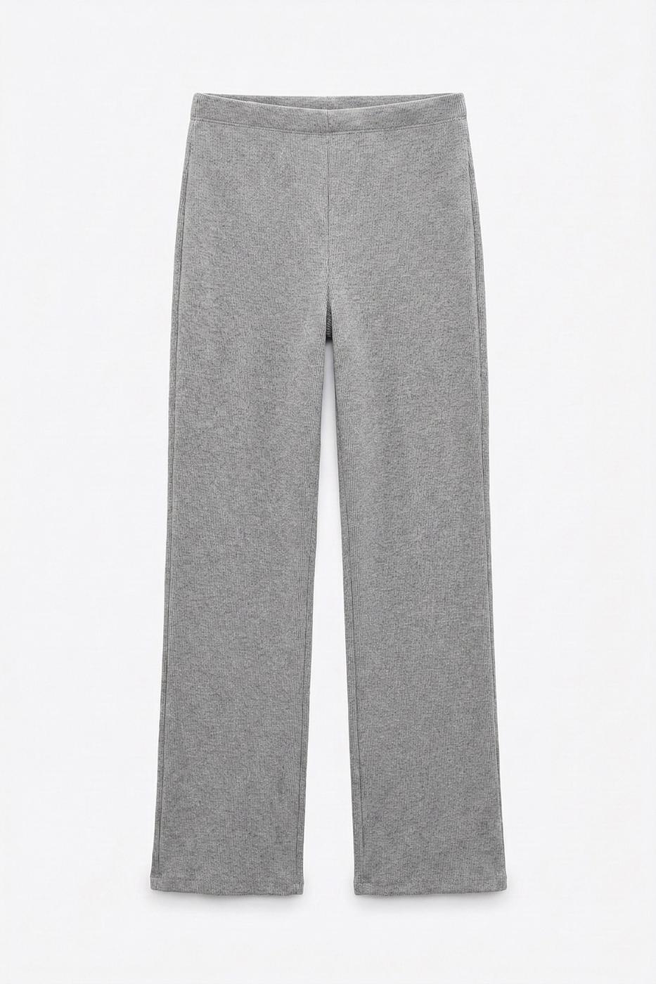 Straight Cut Trousers Grey