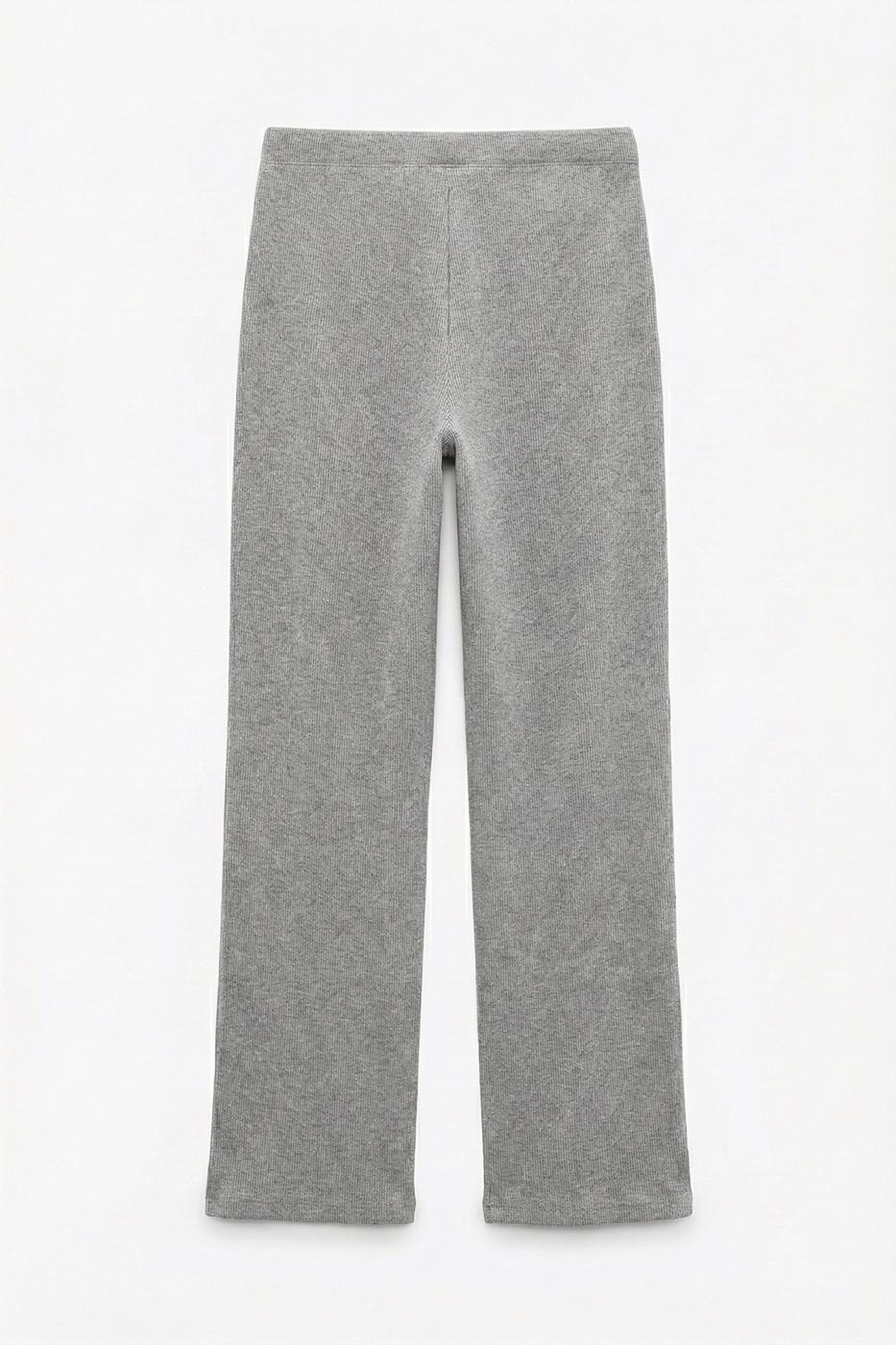 Straight Cut Trousers Grey
