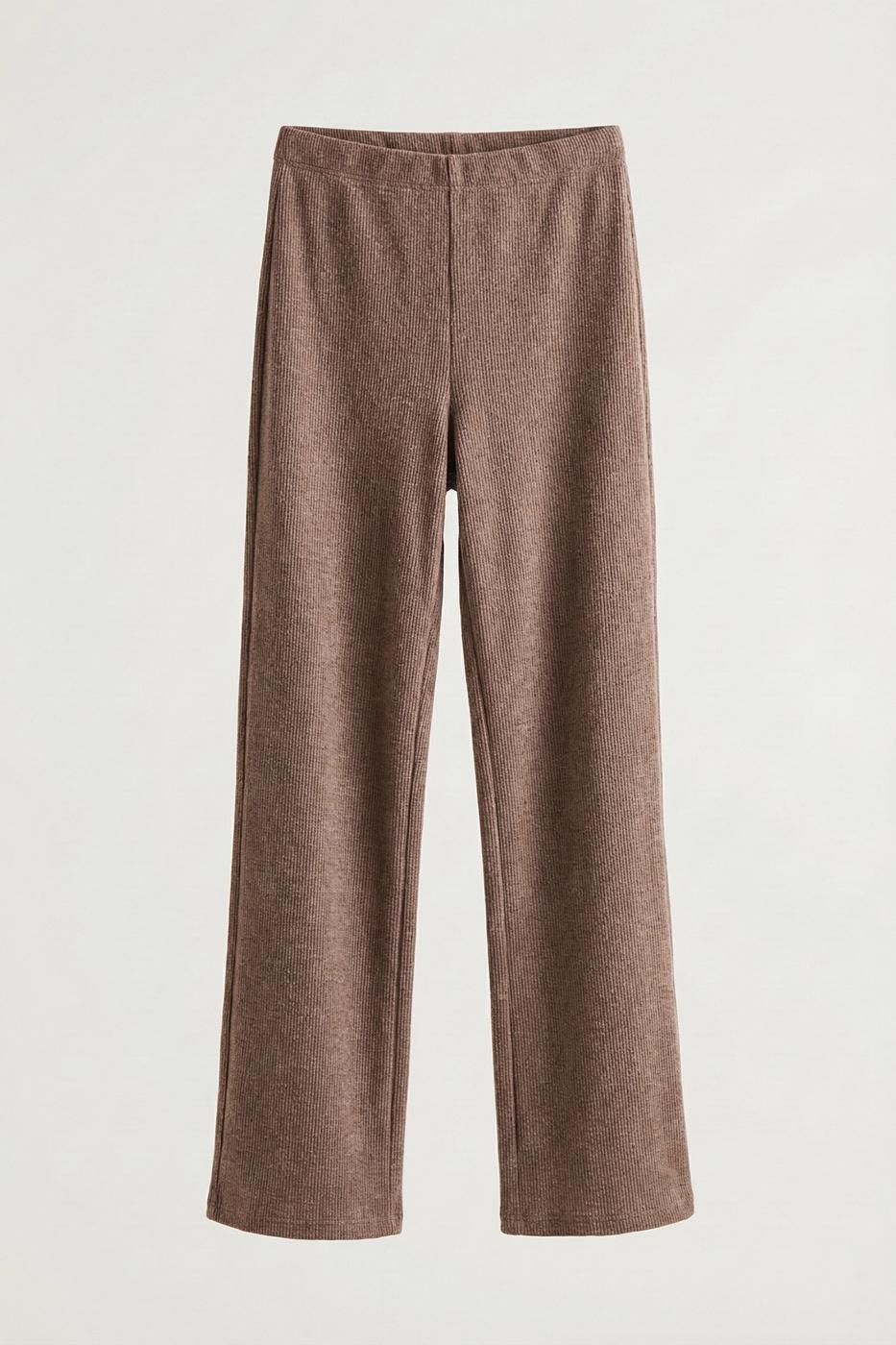 Straight Cut Trousers Brown