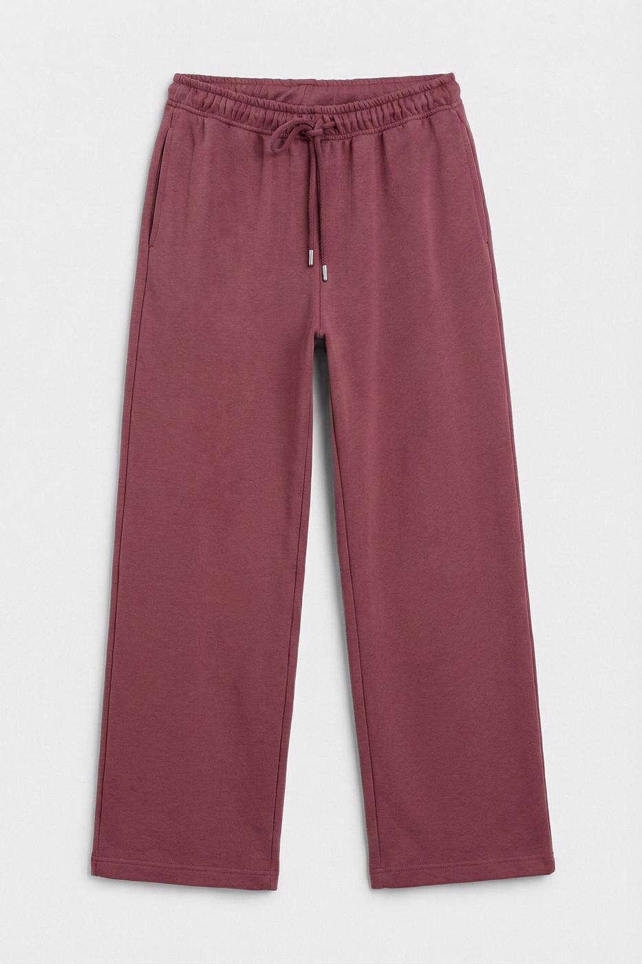 Straight Cut Trousers Purple