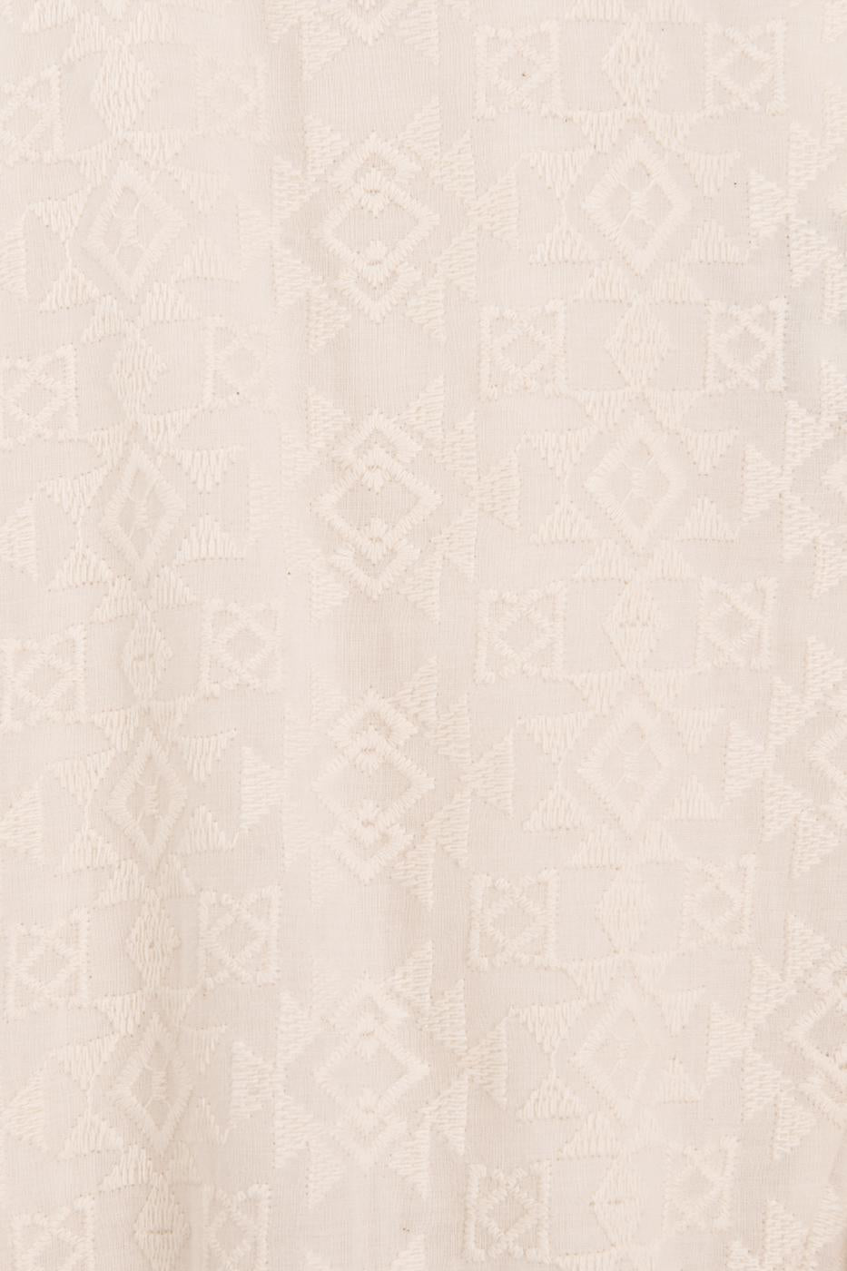 Ruffled Midi Skirt Ecru