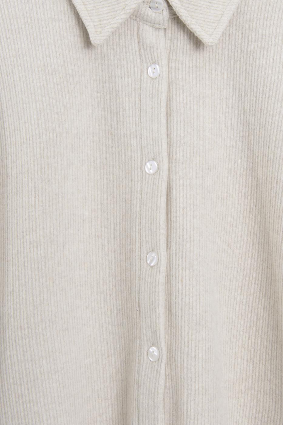 Corduroy Oversize Shirt Beige