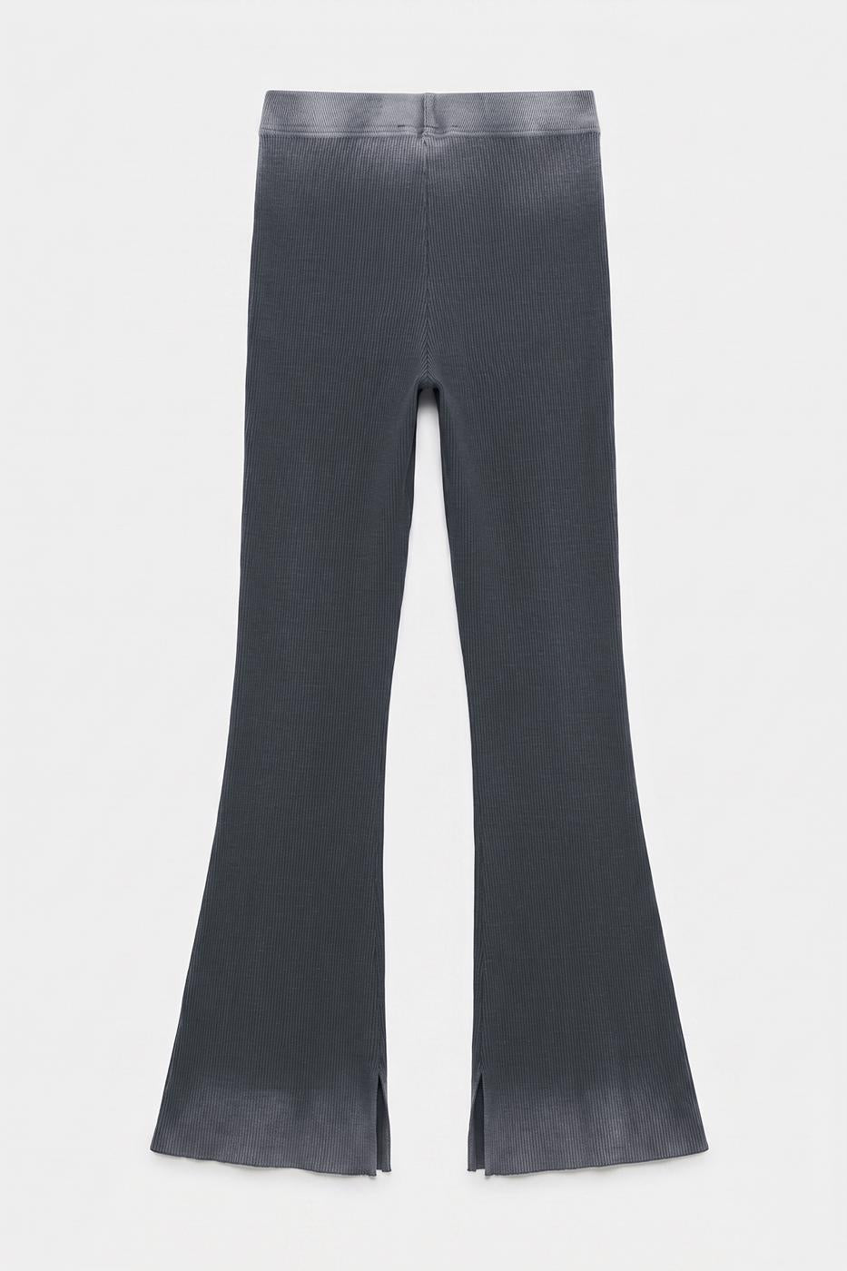 Ribbed Leggings Trousers Grey