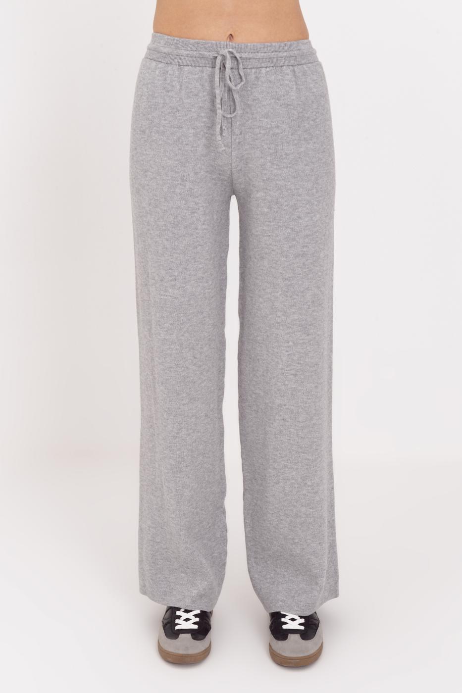 Wide Leg Knitted Trousers