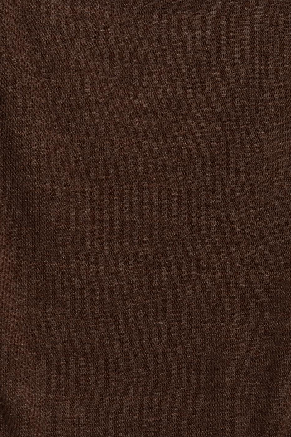 Wide Neck Bodysuit Brown