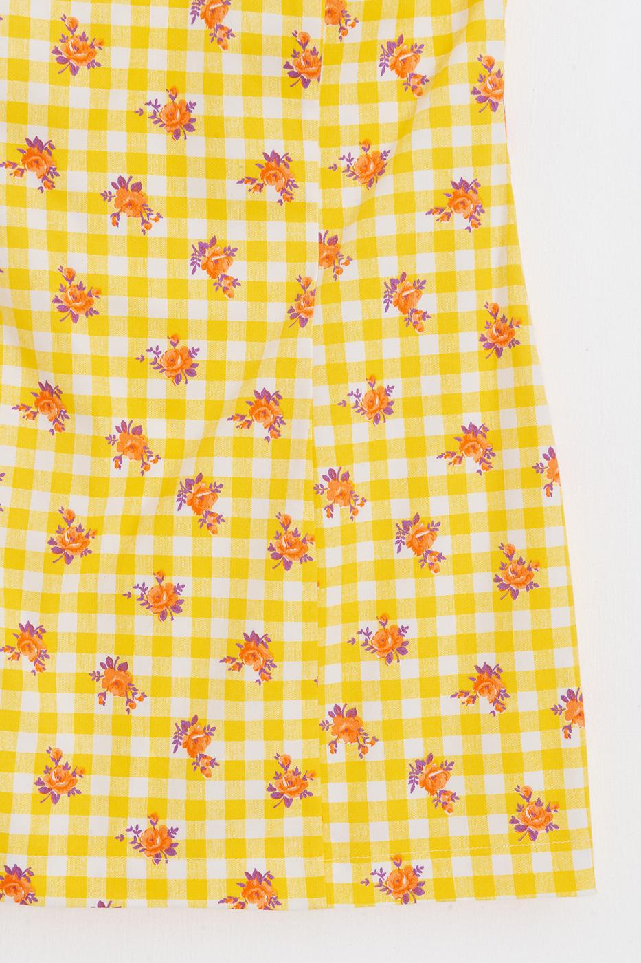 Halter Mini Dress Yellow
