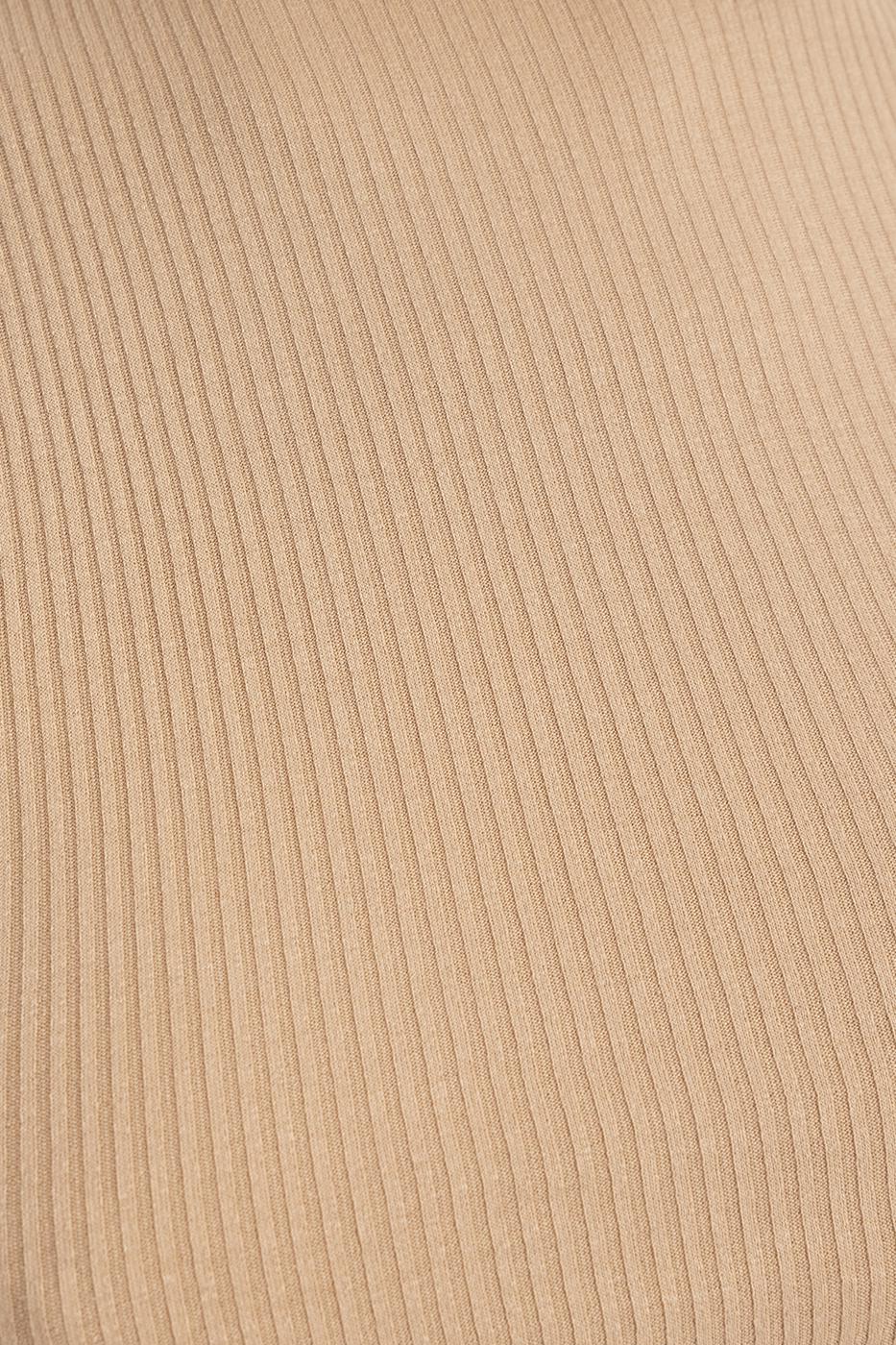 Halter neck crop body Beige