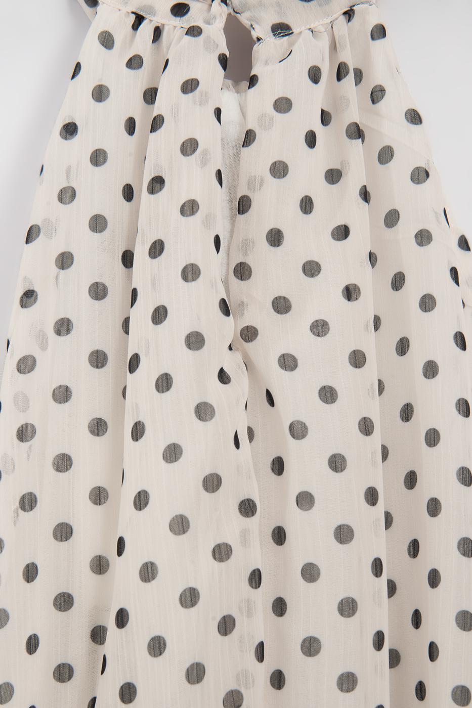 Halter Neck Draped Blouse Off whıte
