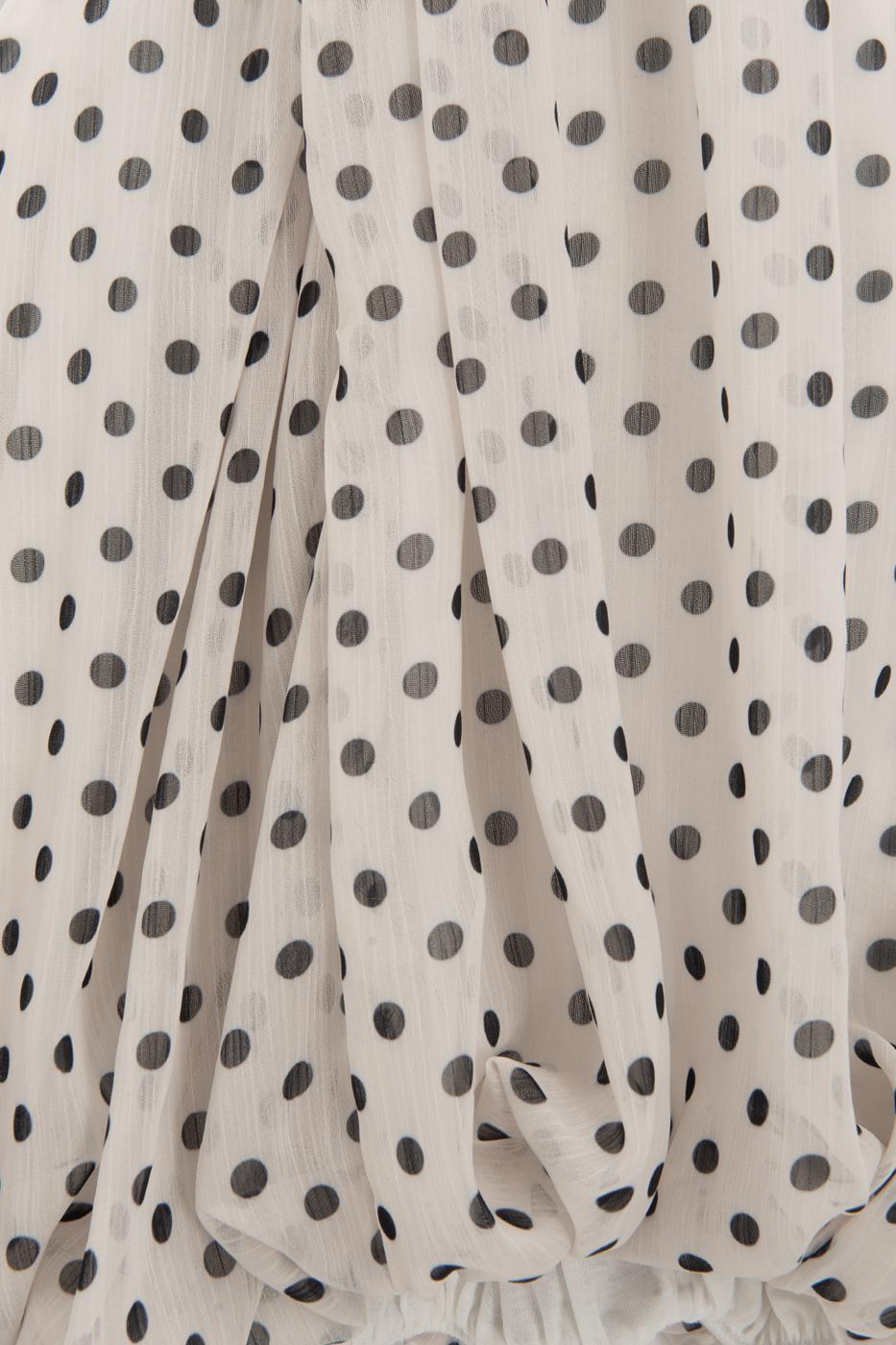 Halter Neck Draped Blouse Off whıte