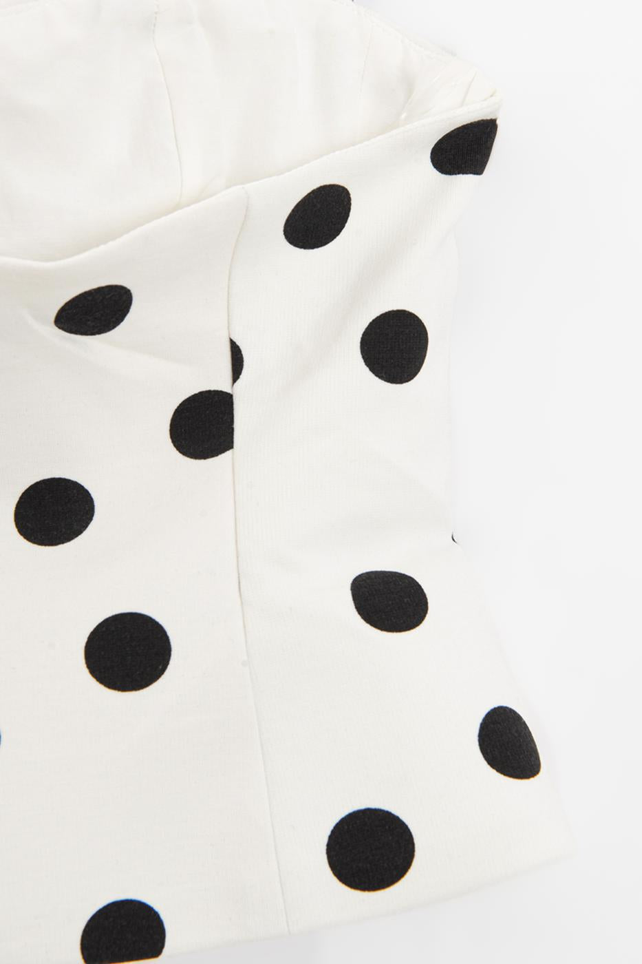 Halter Neck Polka Dot Top Ecru
