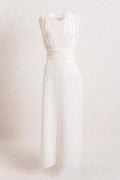 Helen Muslin Midi Dress White