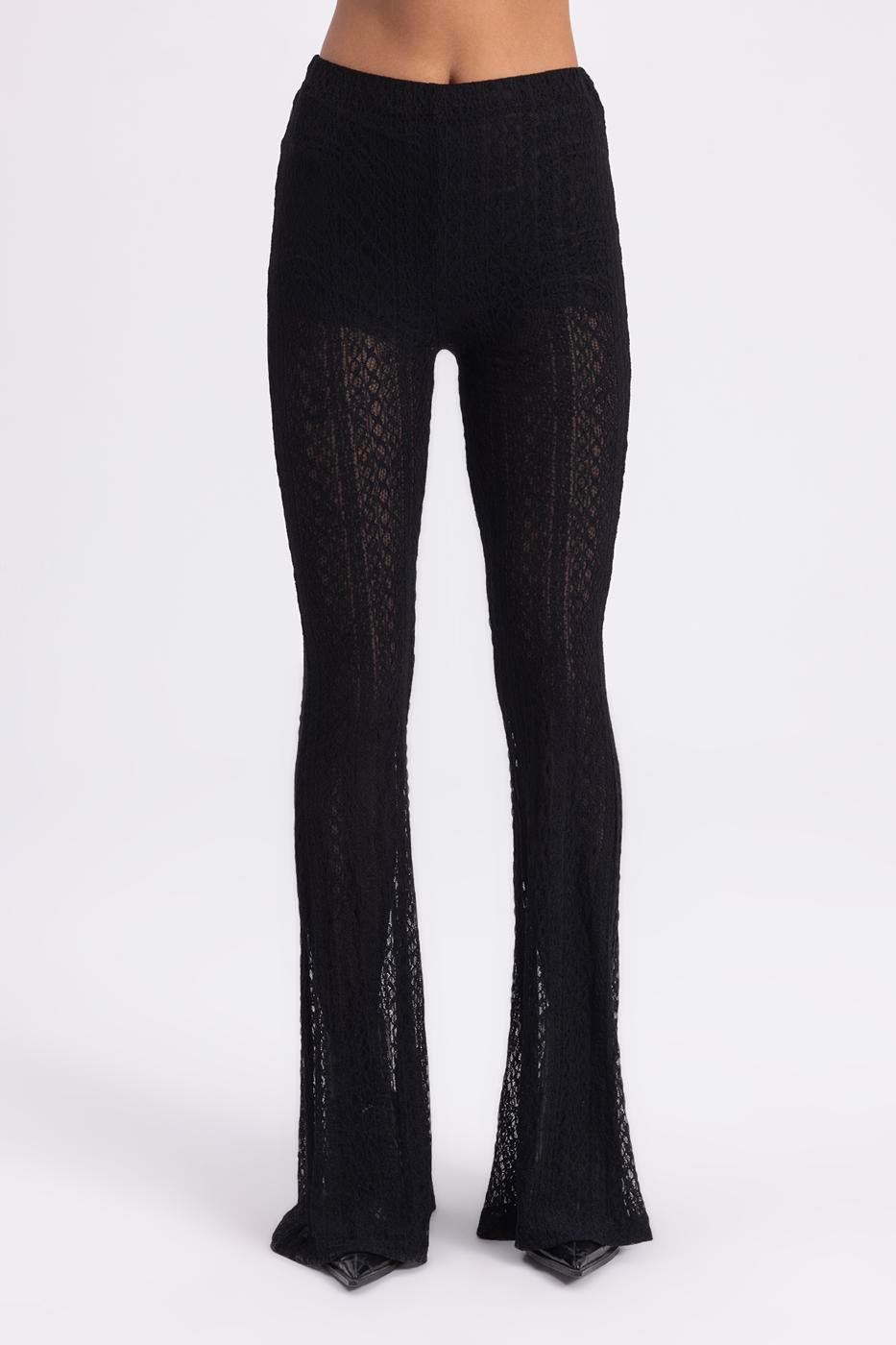 Flare Leg Lace Trousers