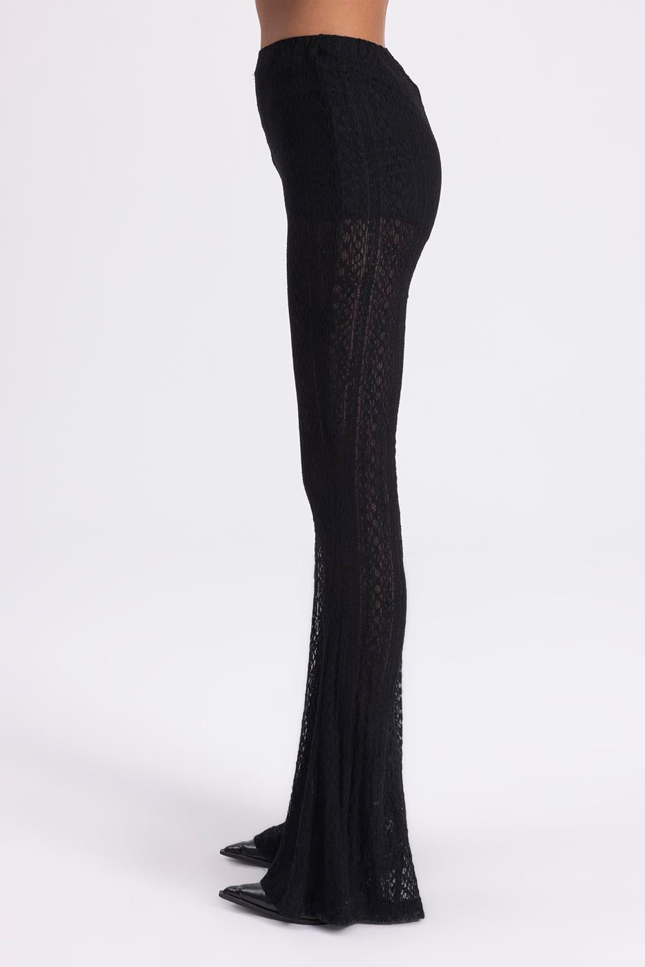 Flare Leg Lace Trousers