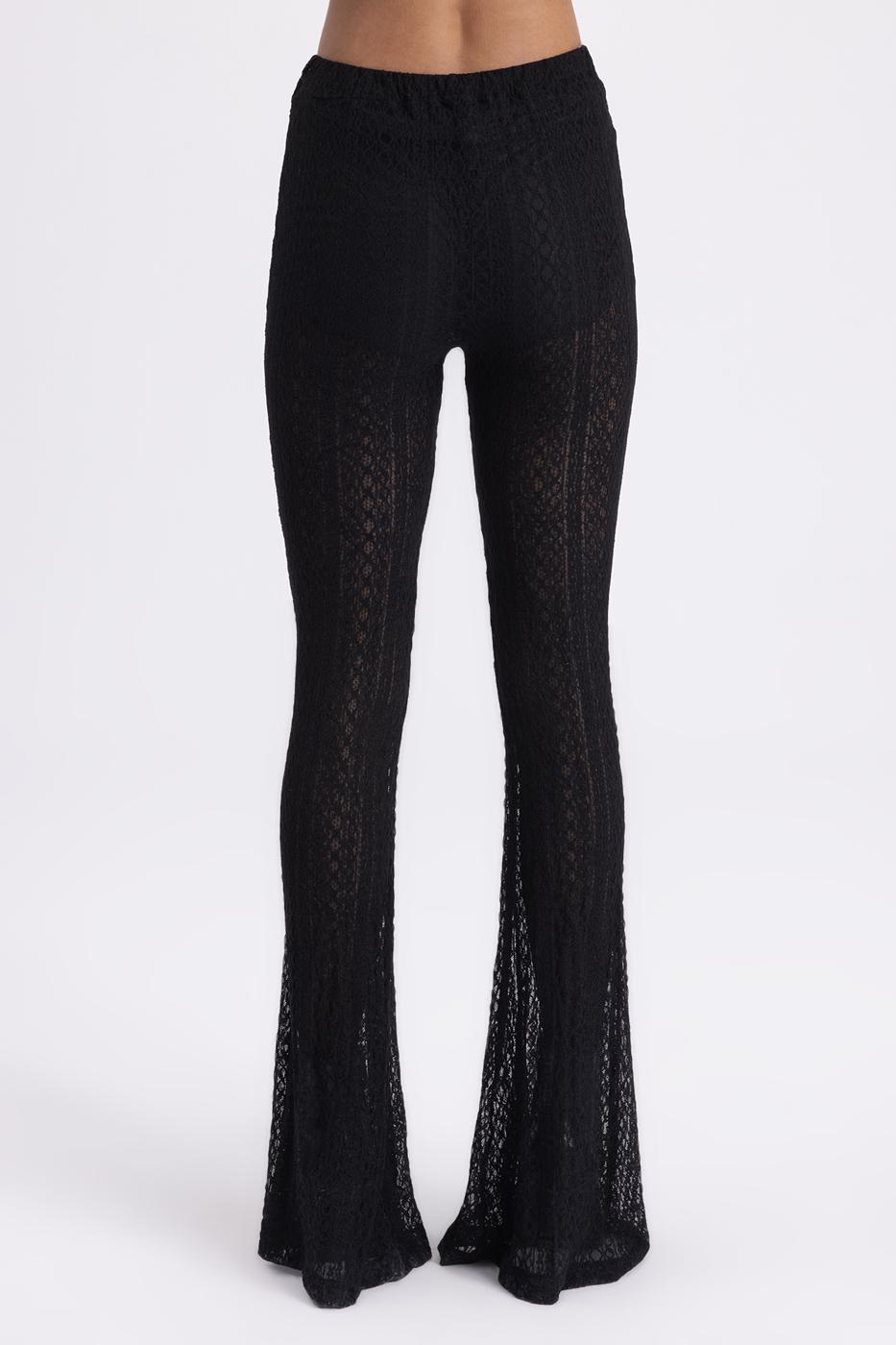 Flare Leg Lace Trousers