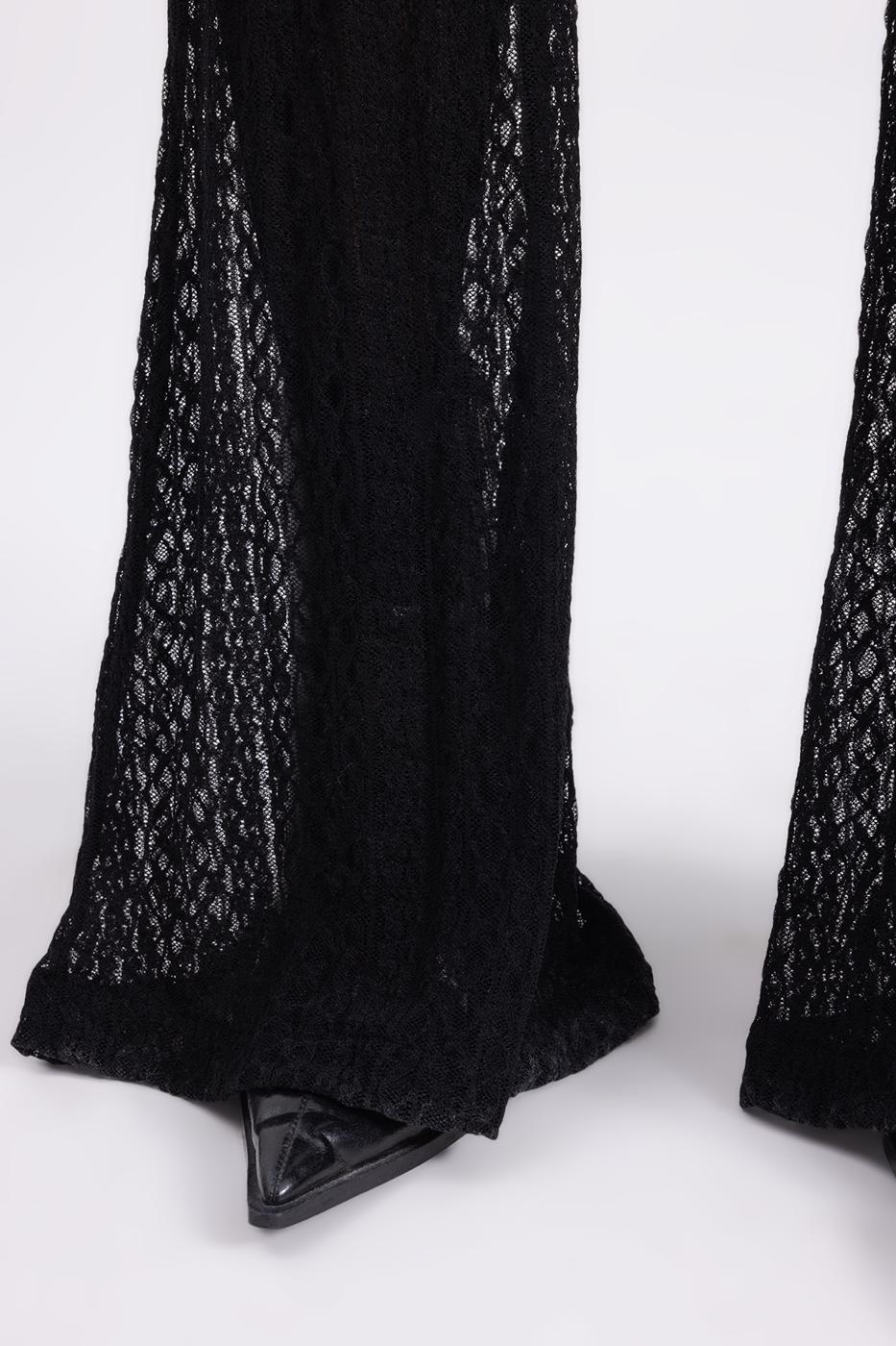 Flare Leg Lace Trousers