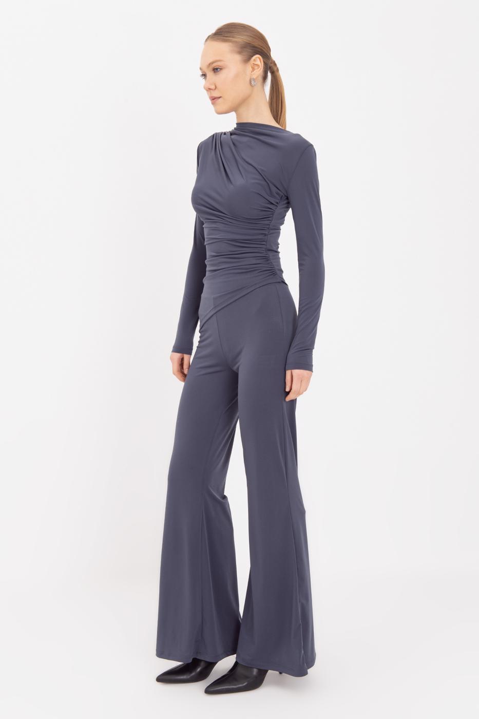 Flared Trousers Anthracite