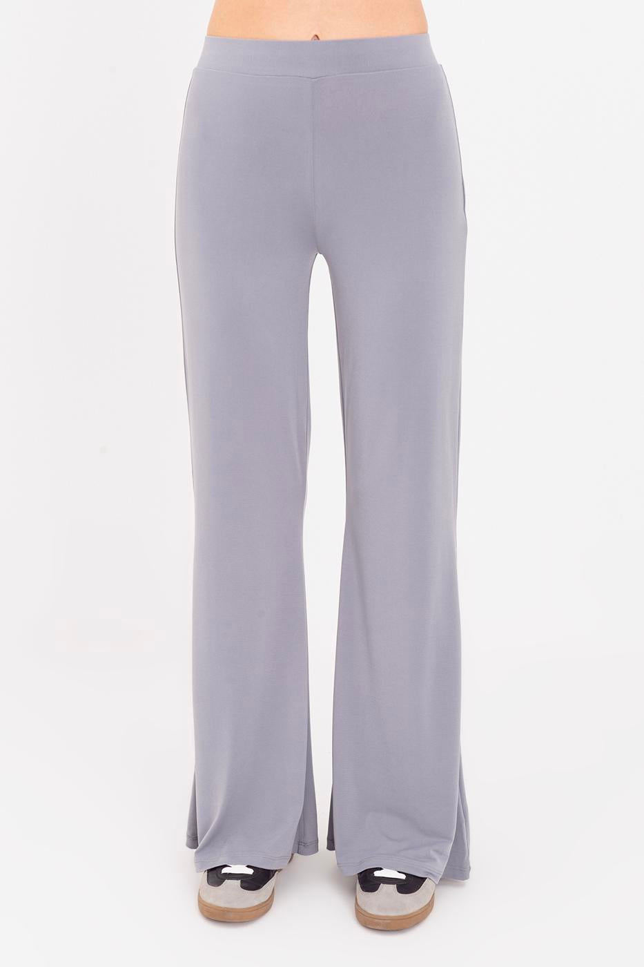Flared Trousers Grey